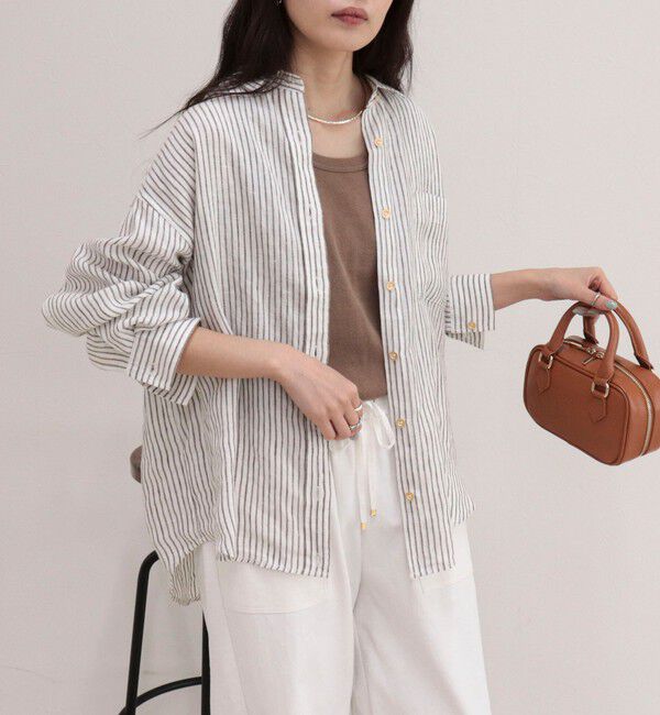 fredy emue「LINEN100 2WAYカシュクールシャツ」|シャツ・ブラウス|