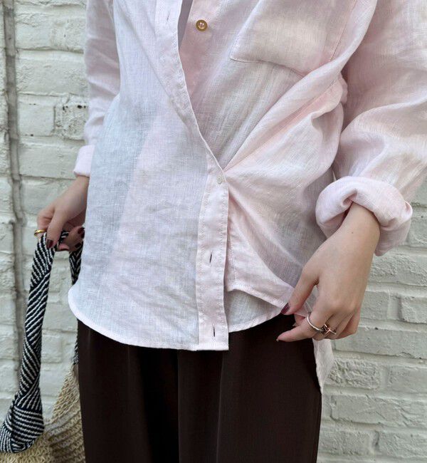 fredy emue「LINEN100 2WAYカシュクールシャツ」|シャツ・ブラウス|