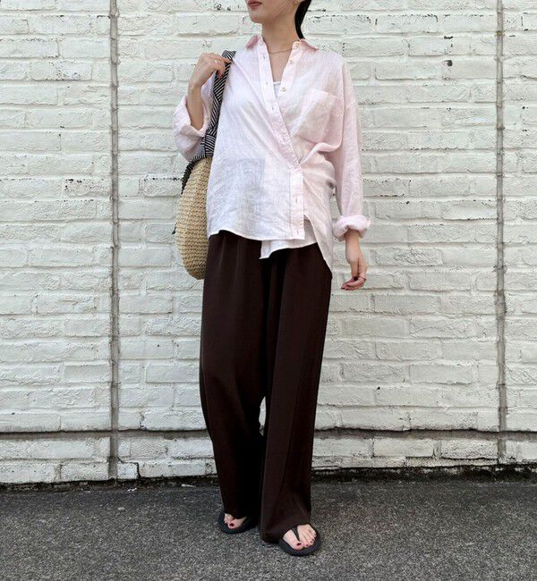 fredy emue「LINEN100 2WAYカシュクールシャツ」|シャツ・ブラウス|