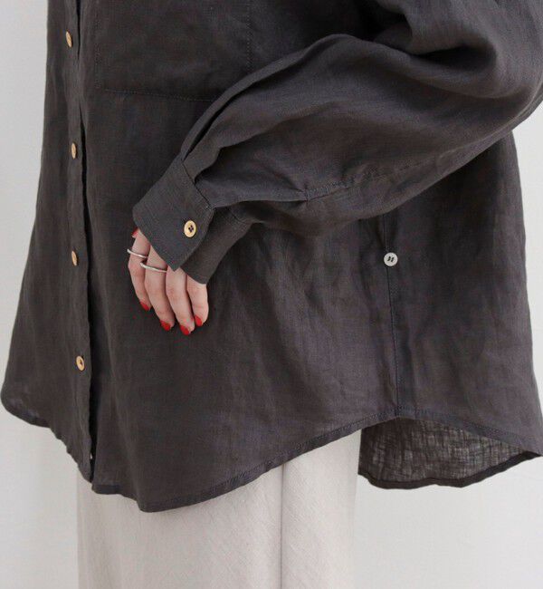 fredy emue「LINEN100 2WAYカシュクールシャツ」|シャツ・ブラウス|