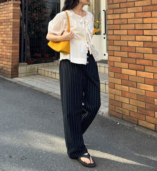 fredy emue「フロントリボンブラウス」|シャツ・ブラウス|