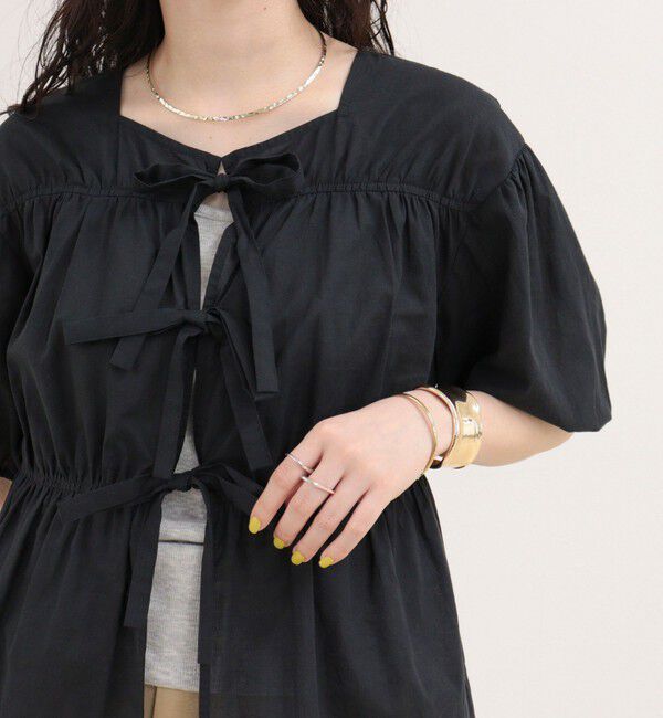 fredy emue「フロントリボンブラウス」|シャツ・ブラウス|