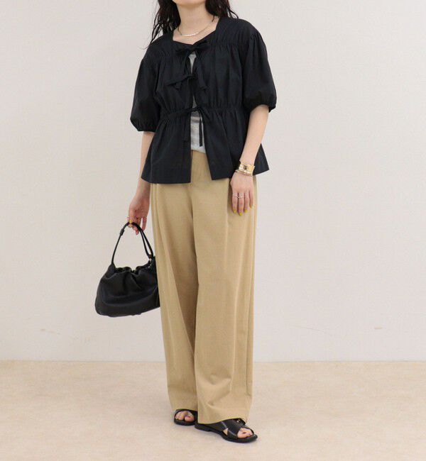 fredy emue「フロントリボンブラウス」|シャツ・ブラウス|
