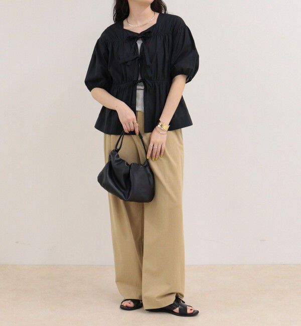 fredy emue「フロントリボンブラウス」|シャツ・ブラウス|