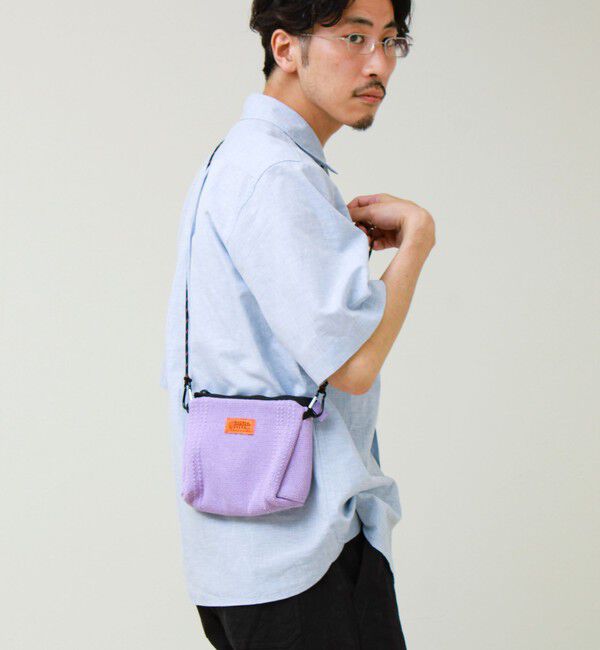 GLOSTER「【UNIVERSAL OVERALL】Summer knit sacoche」|ショルダー・メッセンジャー|ラベンダー