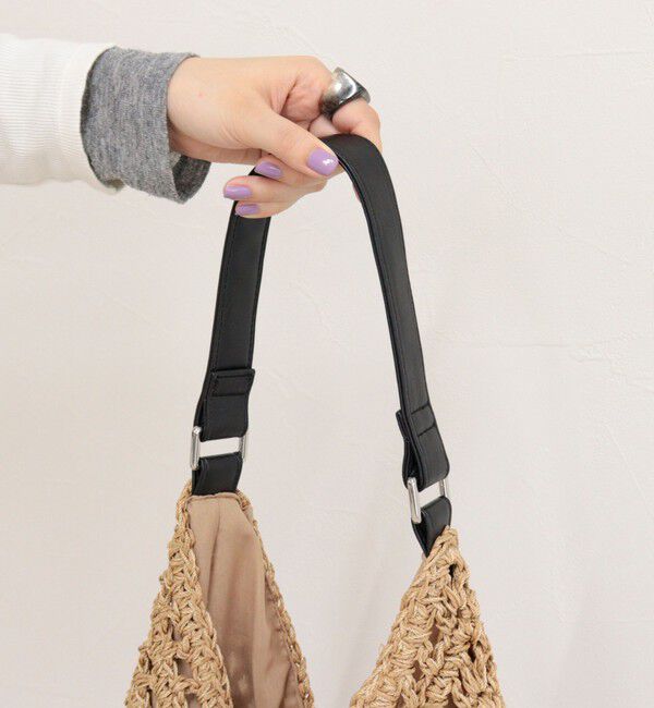 fredy emue「ミックスヤーンペーパー三角バッグ」|ショルダー・メッセンジャー|