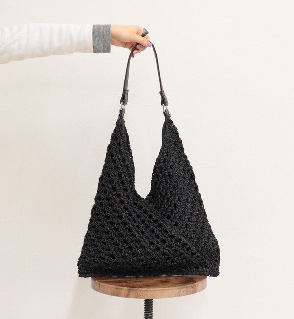 fredy emue「ミックスヤーンペーパー三角バッグ」|ショルダー・メッセンジャー|