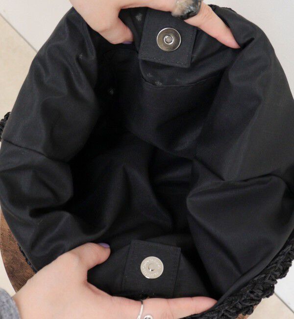 fredy emue「ミックスヤーンペーパー三角バッグ」|ショルダー・メッセンジャー|