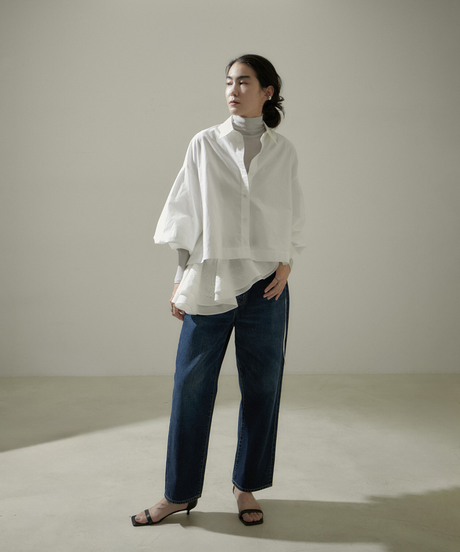 SALON adam et rope'「エンブロイダリーラッフルストール/付け襟」|ストール|