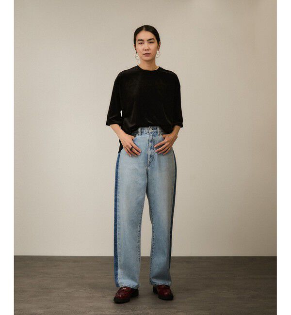 SALON adam et rope'「トリアセベロアボックスTシャツ［セットアップ対応］」|Tシャツ・カットソー|