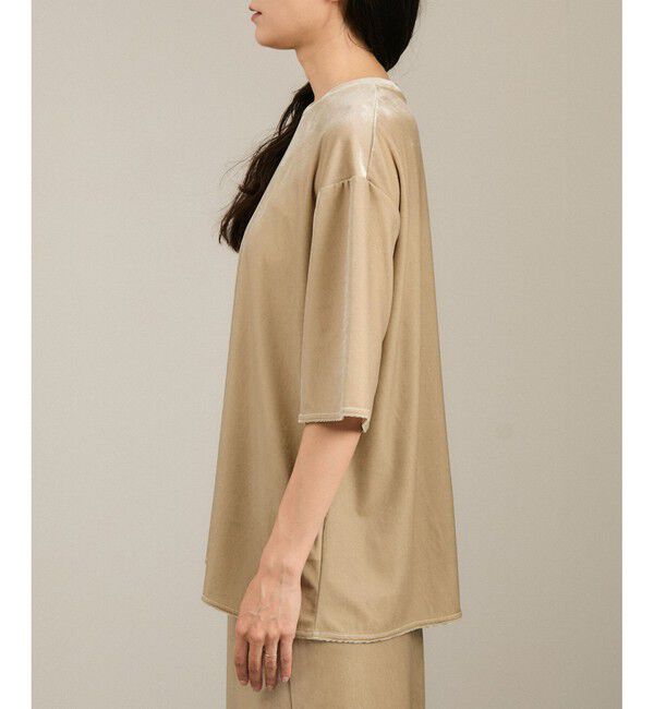 SALON adam et rope'「トリアセベロアボックスTシャツ［セットアップ対応］」|Tシャツ・カットソー|