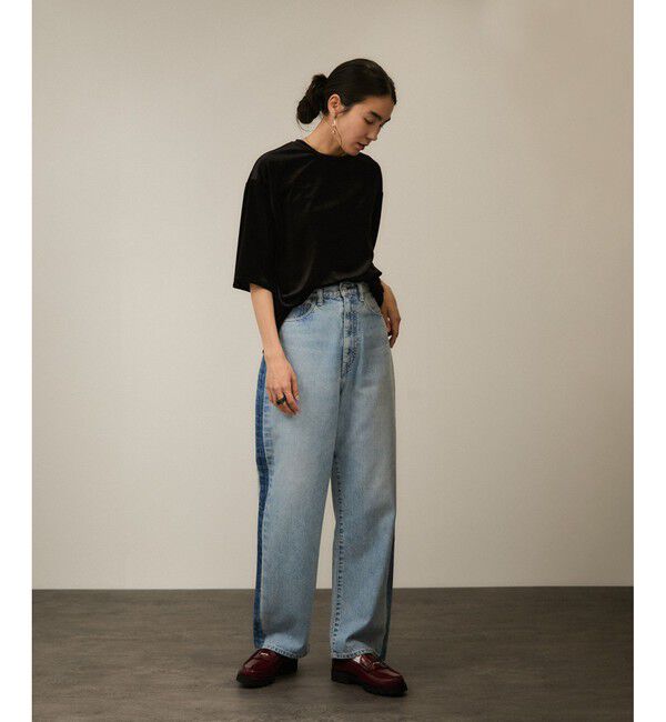 SALON adam et rope'「トリアセベロアボックスTシャツ［セットアップ対応］」|Tシャツ・カットソー|