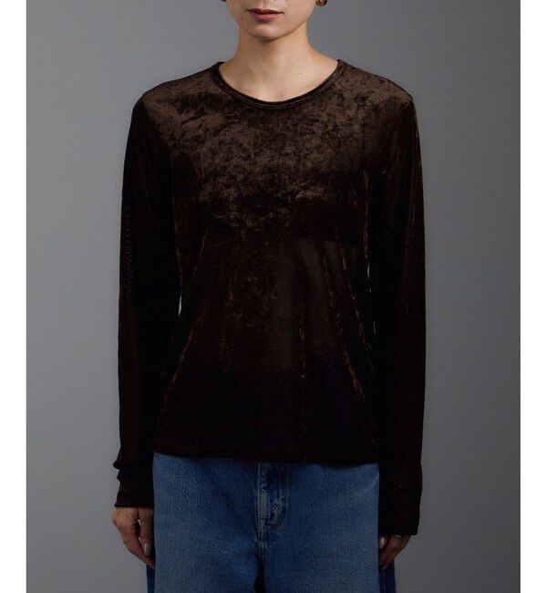 SALON adam et rope'「シアーフォグベロアL/TEE」|Tシャツ・カットソー|