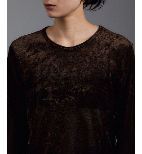 SALON adam et rope'「シアーフォグベロアL/TEE」|Tシャツ・カットソー|