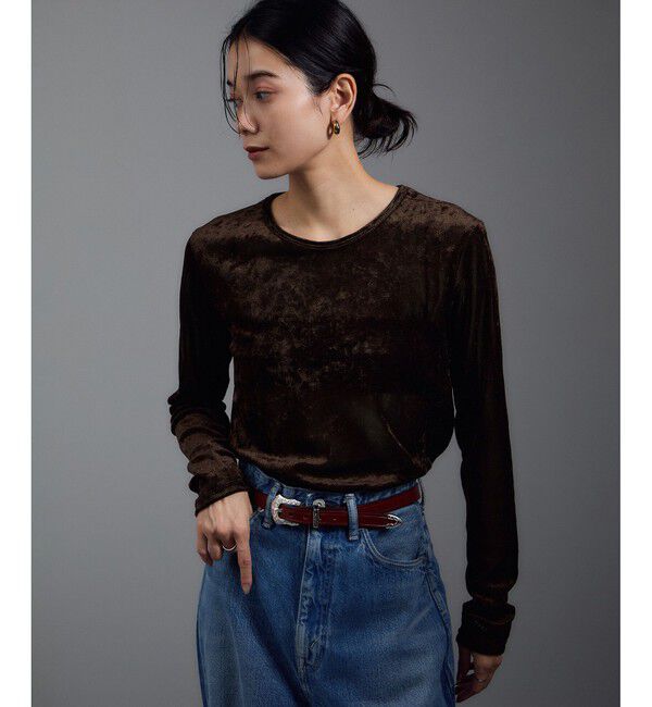 SALON adam et rope'「シアーフォグベロアL/TEE」|Tシャツ・カットソー|