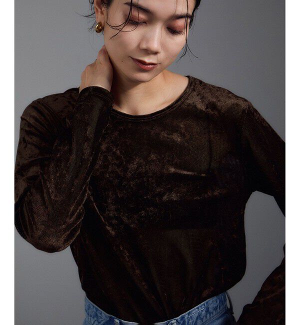 SALON adam et rope'「シアーフォグベロアL/TEE」|Tシャツ・カットソー|