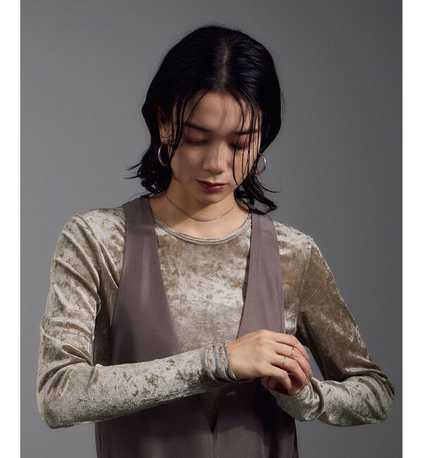 SALON adam et rope'「シアーフォグベロアL/TEE」|Tシャツ・カットソー|ベージュ(27)