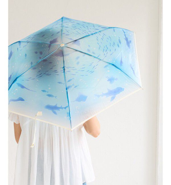 ROPE PICNIC PASSAGE「【えのすい&times;Wpc.】アンブレラmini」|傘|サックス(48)