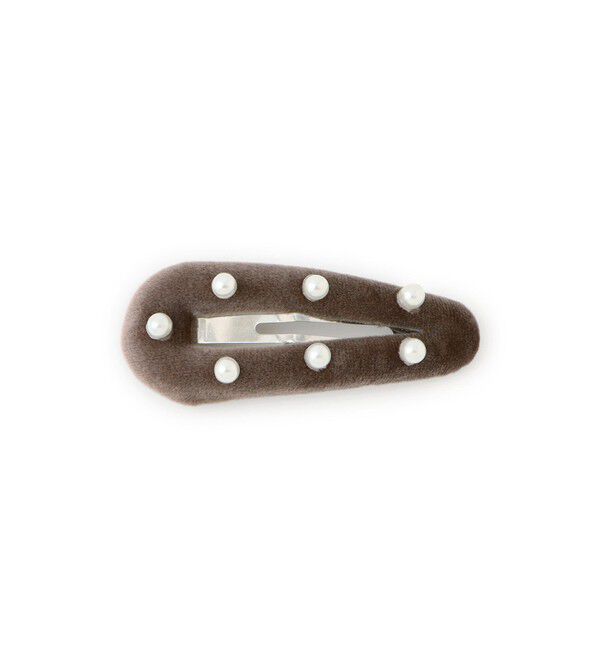 ROPE PICNIC PASSAGE「パール付きベロアパテッドスリーピン」|その他|