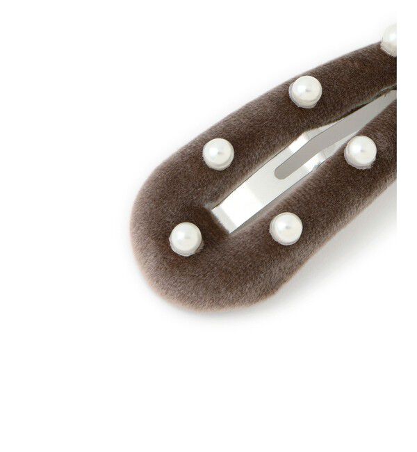 ROPE PICNIC PASSAGE「パール付きベロアパテッドスリーピン」|その他|