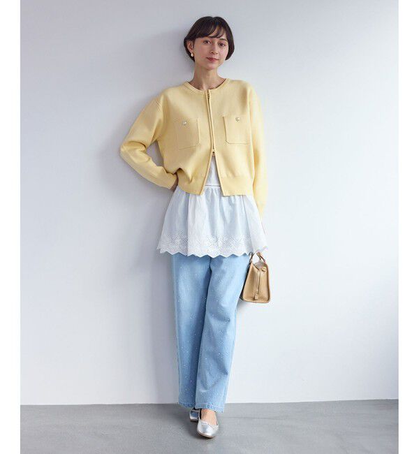 Rope&rsquo;Picnic「ミラノリブダブルジップニットカーディガン」|カーディガン|