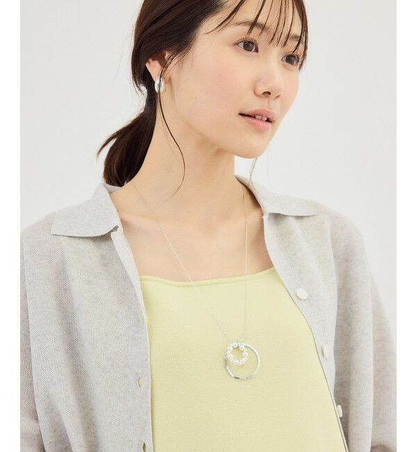 ROPE PICNIC PASSAGE「ダブルサークルワントップペンダント」|ネックレス|シルバー(93)