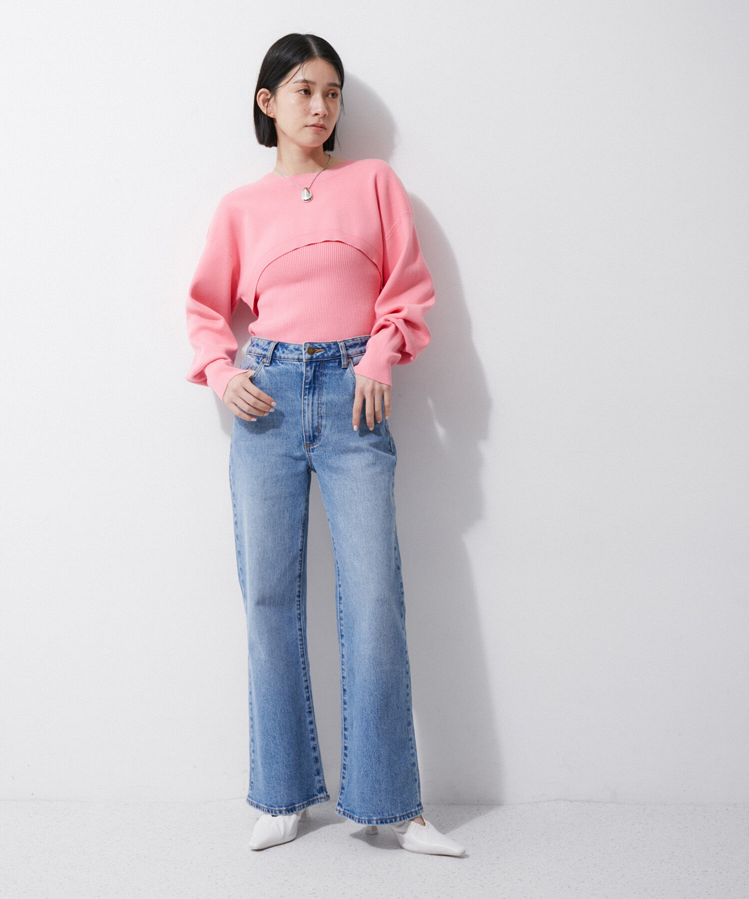 ADAM ET ROPE'「ギャザーパンプス」|パンプス|