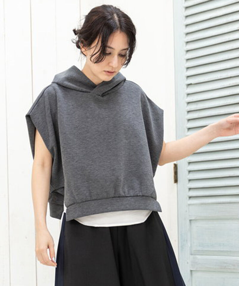  「イレギュラーヘムフードプルオーバー」|パーカー|D.GRAY