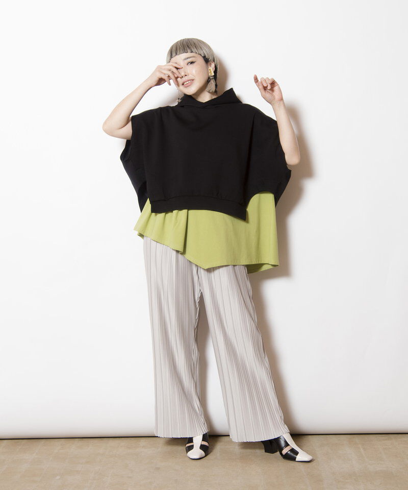  「イレギュラーヘムフードプルオーバー」|パーカー|