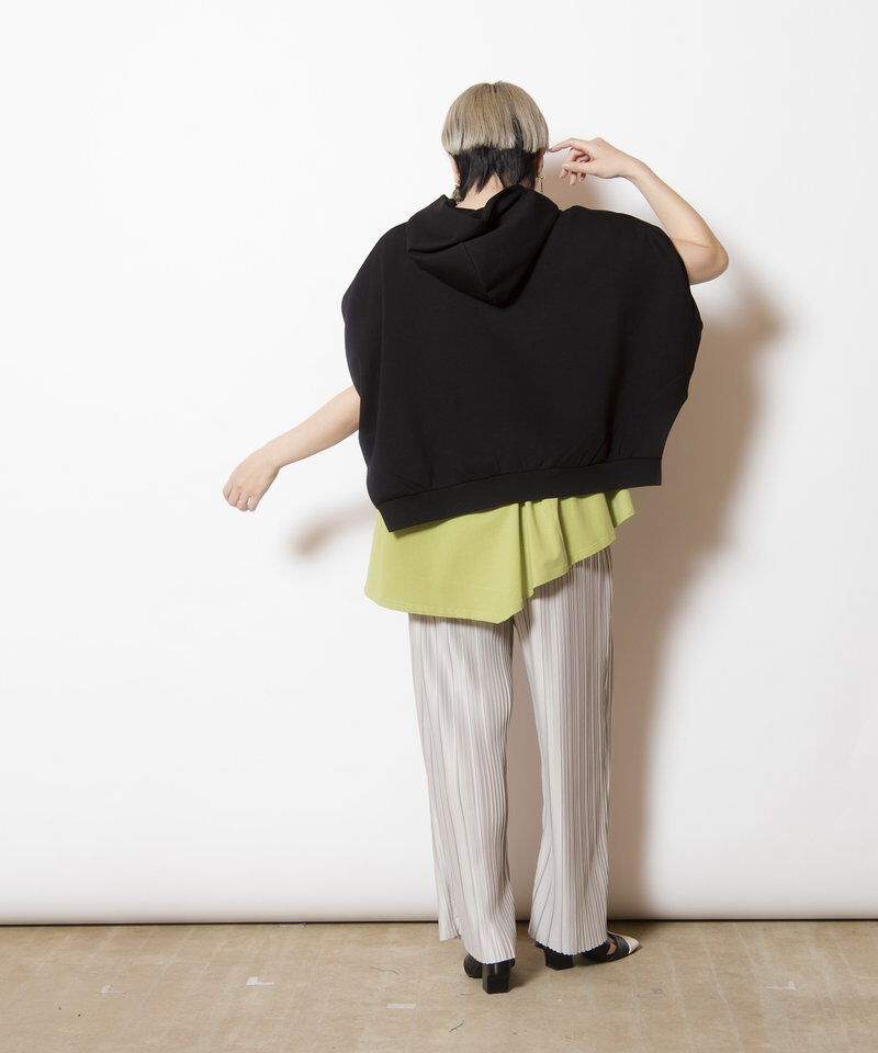 「イレギュラーヘムフードプルオーバー」|パーカー|