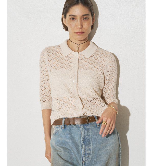 THE PAUSE「【GEMINI】ポロニットプルオーバー」|ニット・セーター|