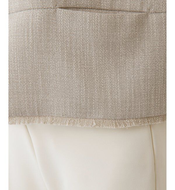 THE PAUSE「【THE PAUSE】ツイードショートジレ」|ベスト・ジレ|