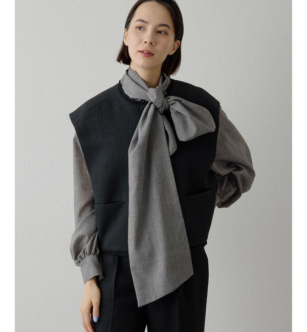 THE PAUSE「【THE PAUSE】ツイードショートジレ」|ベスト・ジレ|