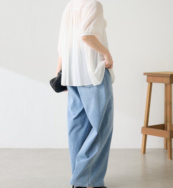  「強撚2WAYシアーボウタブラウス」|シャツ・ブラウス|