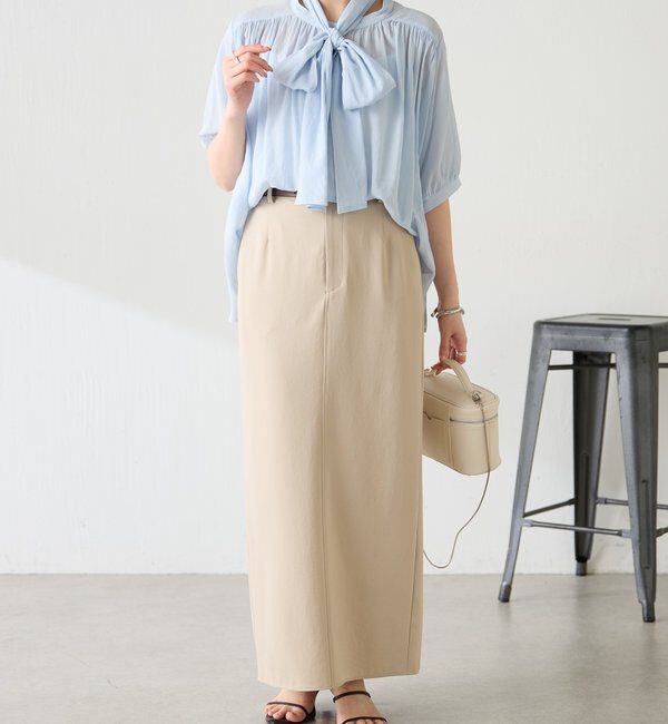  「強撚2WAYシアーボウタブラウス」|シャツ・ブラウス|