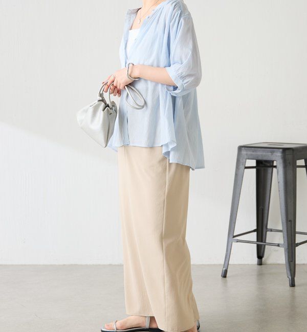  「強撚2WAYシアーボウタブラウス」|シャツ・ブラウス|