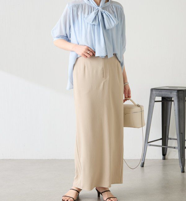  「強撚2WAYシアーボウタブラウス」|シャツ・ブラウス|