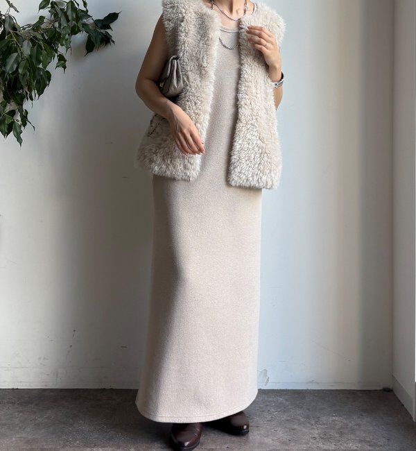  「【全骨格細見え】ブークレーダンボールタンクワンピース」|ワンピース|