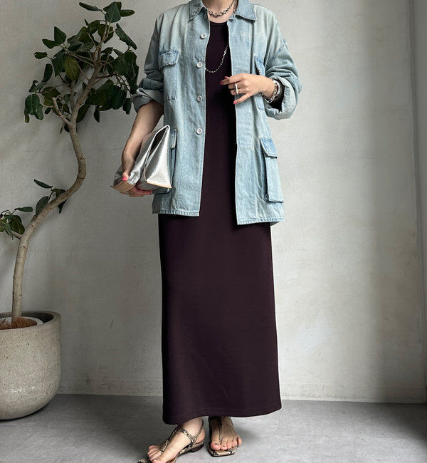  「【全骨格細見え】ブークレーダンボールタンクワンピース」|ワンピース|