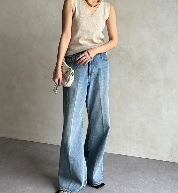  「前後2WAYラメニットタンク」|ニット・セーター|