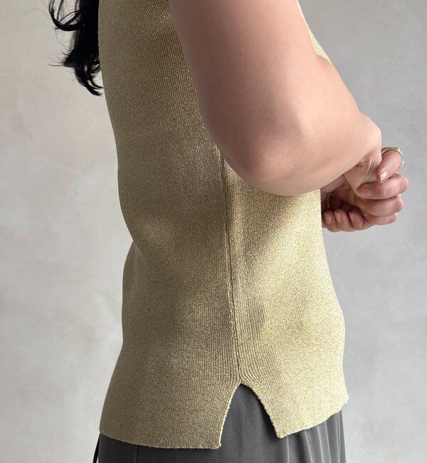  「前後2WAYラメニットタンク」|ニット・セーター|