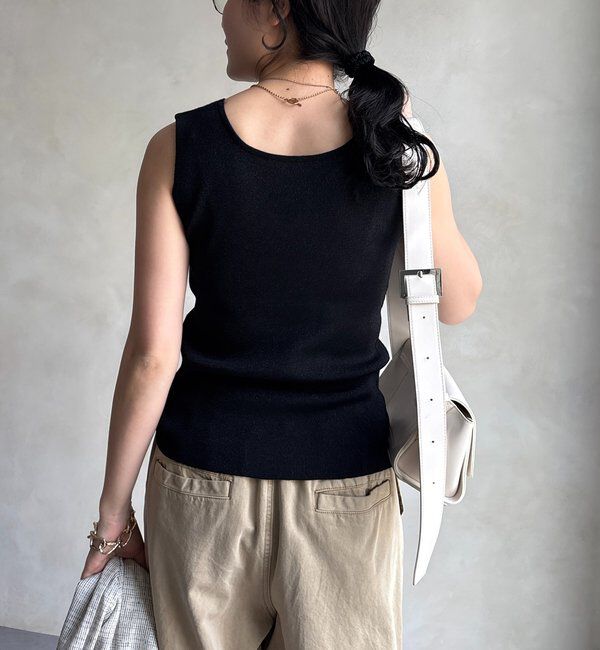  「前後2WAYラメニットタンク」|ニット・セーター|