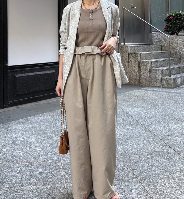  「ヘンリーネック前後2WAYニットタンク」|ニット・セーター|