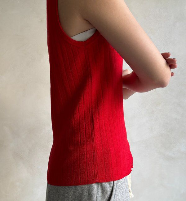  「ヘンリーネック前後2WAYニットタンク」|ニット・セーター|
