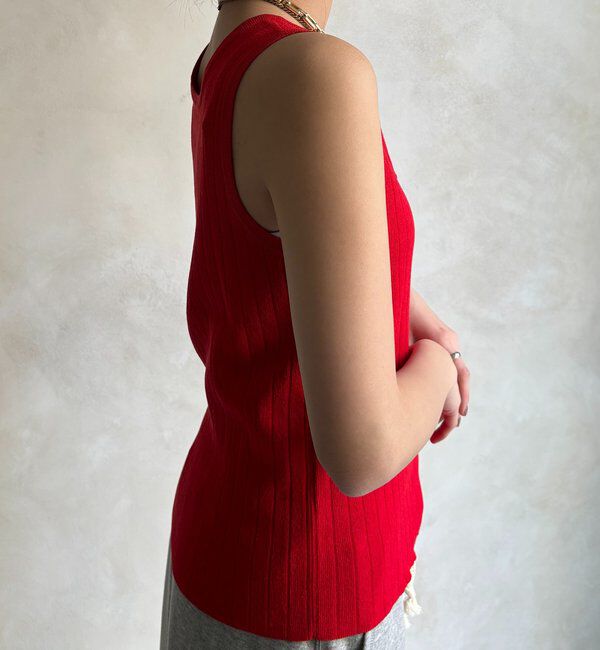  「ヘンリーネック前後2WAYニットタンク」|ニット・セーター|