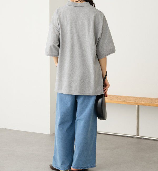  「予約【A・MONN(アモン)】フェイクデニムイージーパンツ」|デニム|