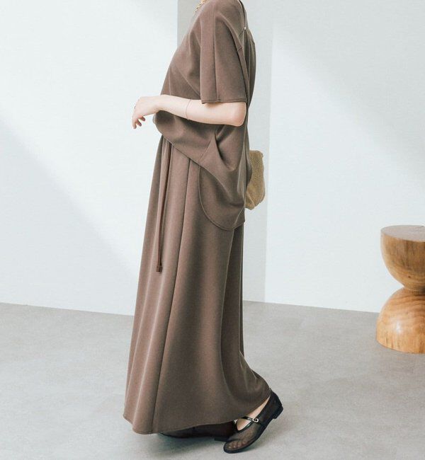  「予約【セットアップ着用可能/接触冷感機能付き】ドレーピーカットバイヤススカート」|スカート|