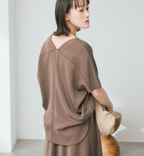  「予約【セットアップ着用可能/接触冷感機能付き】ドレーピーカットソー」|Tシャツ・カットソー|