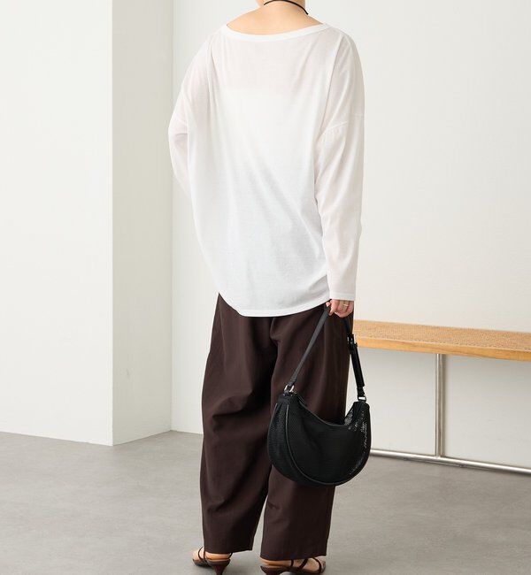  「予約【接触冷感/撥水/花粉ガード】ギャザーバレルパンツ」|チノ|