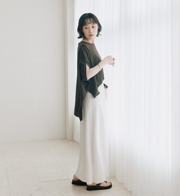  「予約【セットアップ着用可能】メッシュバイアススカート」|スカート|